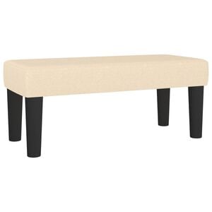 vidaXL Banc Cr&egrave;me 70x30x30 cm Tissu