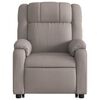 vidaXL Fauteuil inclinable de massage &eacute;lectrique Taupe Tissu