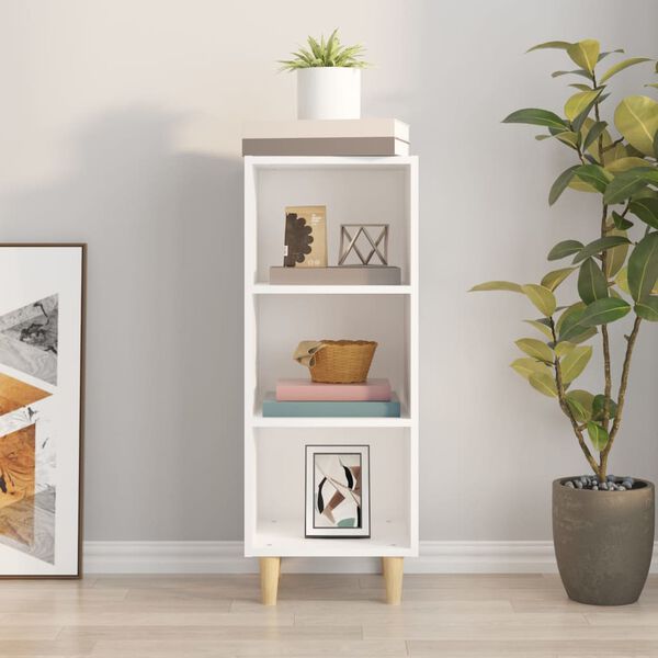 vidaXL Buffet Blanc 34,5x32,5x90 cm Bois d'ingénierie