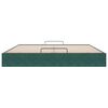 VidaXL Cadre de lit ottoman avec matelas vert foncé 180x200 cm velours