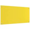 vidaXL Protection de cuisine 2 pcs Jaune 100 x 50 cm verre tremp&eacute;