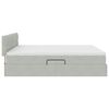 vidaXL Lit de Rangement avec matelas Gris clair 100 x 200 cm