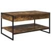 vidaXL Table basse Ch&ecirc;ne Fum&eacute; 80 x 50 x 40 cm Bois d'ing&eacute;nierie