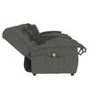 vidaXL Fauteuil de massage inclinable porte-gobelet 4places gris clair