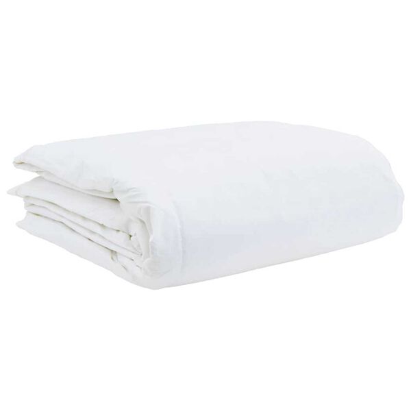 vidaXL Duvet d'&eacute;t&eacute; simple Blanc 200 x 200 cm Plume
