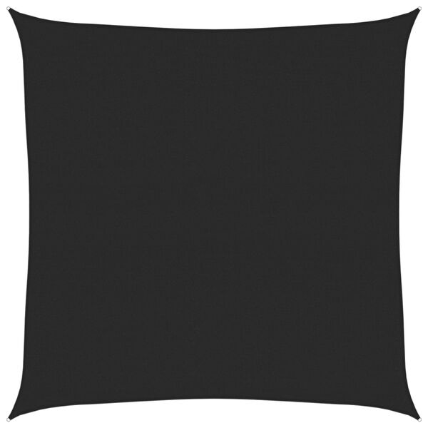 vidaXL Voile d'ombrage 160 g/m&sup2; Noir 6x6 m PEHD