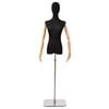 vidaXL Mannequin ajustable 165-213 cm avec socle Femme PP Noir