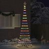vidaXL Arbre de No&euml;l LED avec 355 LED Multicolore 184,5 cm M&eacute;tal