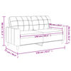 vidaXL Canap&eacute; &agrave; 2 places Gris clair 140 cm Tissu