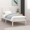 vidaXL Cadre de lit sans matelas blanc 75x190 cm bois massif