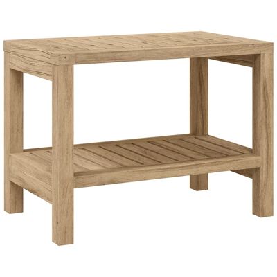 vidaXL Table d'appoint de salle de bain 60x30x45cm bois de teck solide