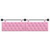 vidaXL T&ecirc;te de lit suspendue Montage mural Rose 210 x 55 x 7 cm tissu