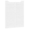 vidaXL Portes battantes &agrave; persiennes 1 paire blanc 100x80 cm