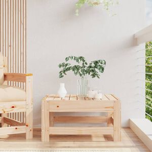 vidaXL Repose-pied de jardin bois de pin massif