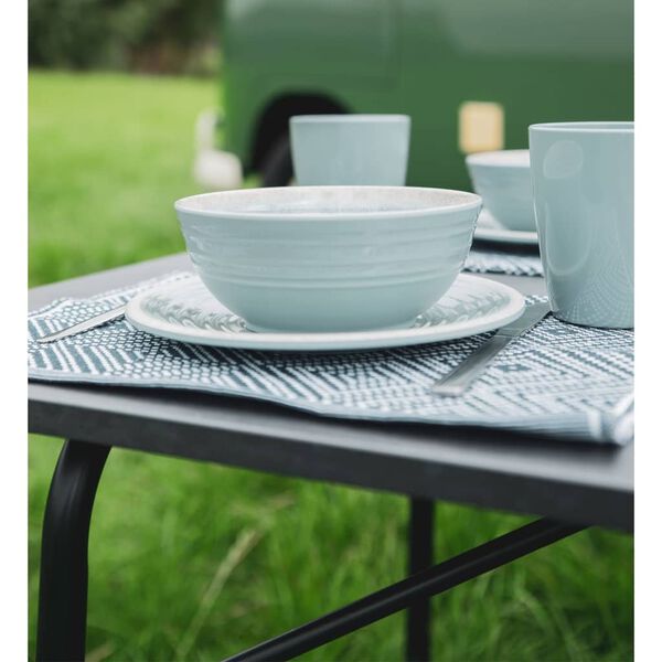 Travellife Ensemble de vaisselle de luxe 12 pcs D&eacute;nia Gris clair