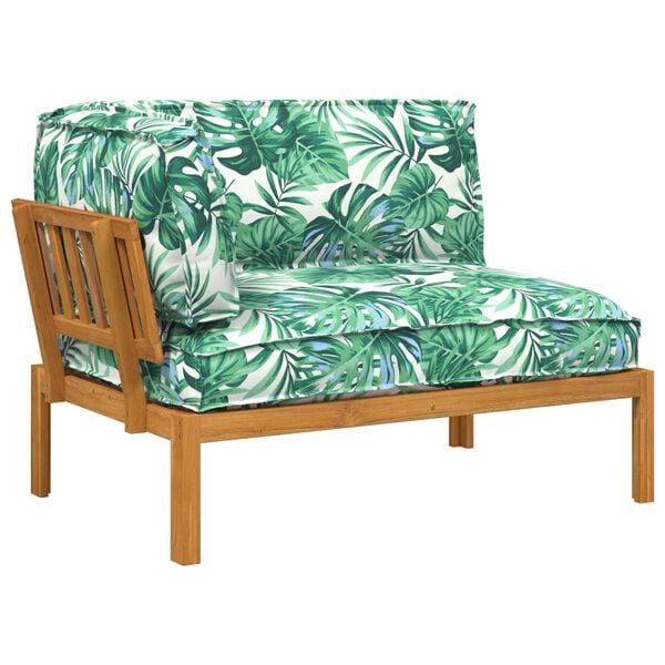 vidaXL Ensemble de Canap&eacute;s avec coussin Motif feuille 133 x 92 x 69 cm