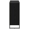 vidaXL Meuble d'appoint Ch&ecirc;ne noir 96,5 x 30 x 75 cm Bois d'ing&eacute;nierie