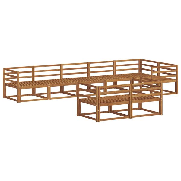 vidaXL Ensemble de canap&eacute;s d'ext&eacute;rieur 8 pcs Naturel