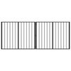 vidaXL Porte pour chien 2 pcs Noir 100 x 80 cm Acier galvanis&eacute;
