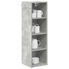 vidaXL Armoire suspendue avec stockage Gris b&eacute;ton 30 x 29,5 x 100 cm