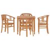 vidaXL Ensemble &agrave; manger de jardin 5 pcs Bois de teck massif
