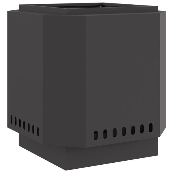 vidaXL Foyer sans fumée Noir 48 x 48 x 51 cm Acier