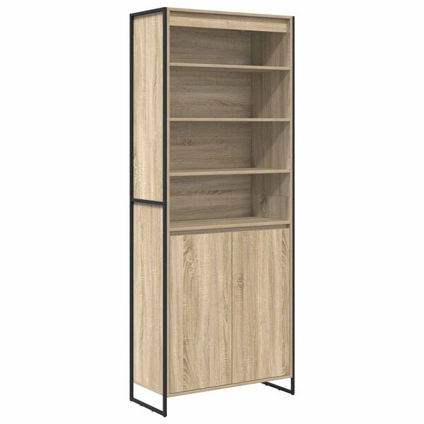 vidaXL Armoires Hautes 2 pcs Sonoma 79 x 36 x 200 cm Bois d'ing&eacute;nierie