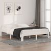 vidaXL Cadre de lit sans matelas blanc bois massif 150x200 cm