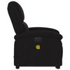vidaXL Fauteuil inclinable de massage &eacute;lectrique Noir Tissu