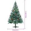 vidaXL Sapin de No&euml;l artificiel avec 150 LED Vert 150 cm PVC et Acier