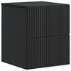 vidaXL Cabinet de chevet mural Noir 33 x 34,5 x 40 cm