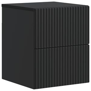 vidaXL Cabinet de chevet mural Noir 33 x 34,5 x 40 cm