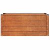 vidaXL Lit surélevé de jardin rouillé 100x40x45 cm acier corten