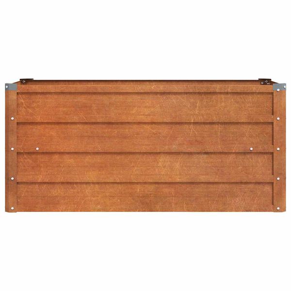 vidaXL Lit surélevé de jardin rouillé 100x40x45 cm acier corten