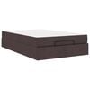 vidaXL Cadre de lit avec matelas 2 pi&egrave;ces Tan tissu