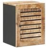 vidaXL Armoire suspendue avec porte Marron et Noir 38 x 33,5 x 48 cm