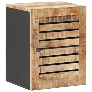 vidaXL Armoire suspendue avec porte Marron et Noir 38 x 33,5 x 48 cm