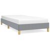 vidaXL Cadre de lit gris clair 100x203 cm tissu