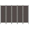 vidaXL Cloison de s&eacute;paration 5 panneaux Anthtracite 250x180 cm