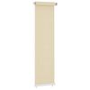 vidaXL Store roulant d'ext&eacute;rieur couleur cr&egrave;me 65 (l) x 230 (H) cm HDPE