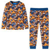vidaXL Pyjamas enfants manches longues cognac 92