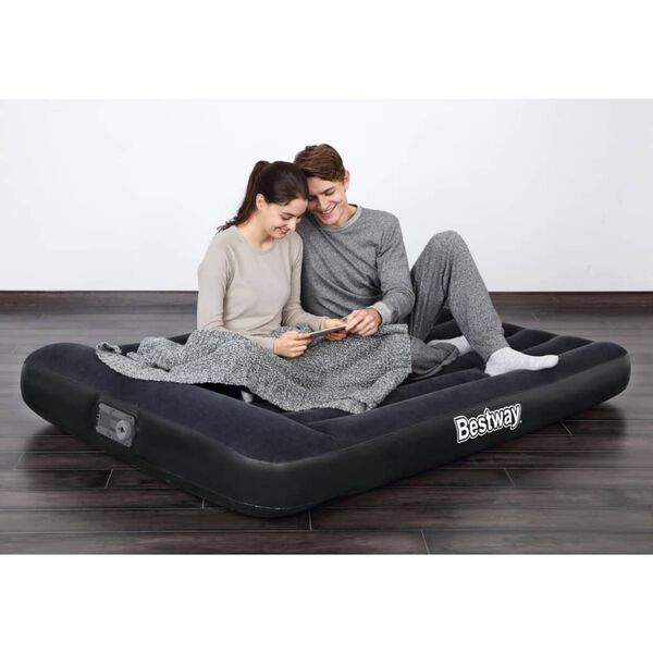 Bestway Lit gonflable Aeroluxe 2 personnes avec pompe int&eacute;gr&eacute;e noir