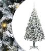vidaXL Sapin de No&euml;l artificiel Blanc 180 cm PVC, Acier et Plastique