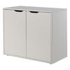 Vipack Armoire de rangement &agrave; 2 portes Pino Bois Blanc
