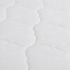 vidaXL Lit avec matelas à mémoire de forme Blanc Similicuir 140x200 cm
