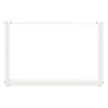 vidaXL Pieds de table basse en U, 2 pi&egrave;ces, blanc, 70 x (42-43) cm, acier