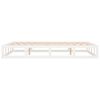 vidaXL Cadre de lit sans matelas blanc 120x190 cm bois massif