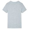 T-shirt pour enfants avec manches courtes gris 140
