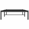 vidaXL Cadre de lit métal sans matelas noir 90x190 cm