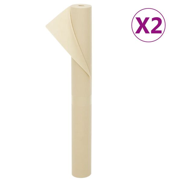 vidaXL Toison v&eacute;g&eacute;tale 2 rouleaux 70 g/m&sup2; 10x1,6 m